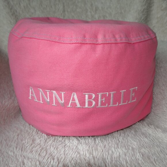 14" Diameter Pink Bean Bag Personalized with Annabelle - Picture 1 of 6